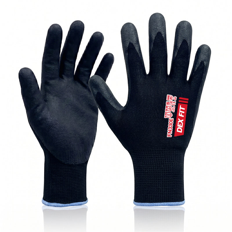Load image into Gallery viewer, DEX FIT FN330E Thin Nitrile Work Gloves, Breathable 15-Gauge 3D Fit