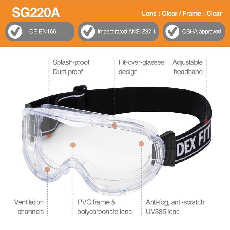 Load image into Gallery viewer, Safety Protective Goggles SG220A and SG220B
