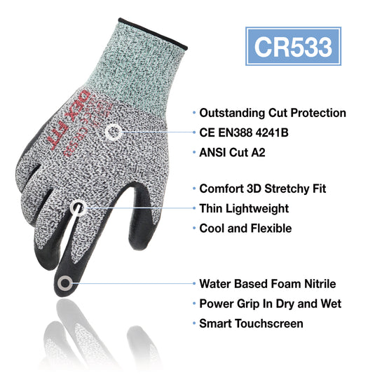 Level 2 Cut Resistant Gloves CR533