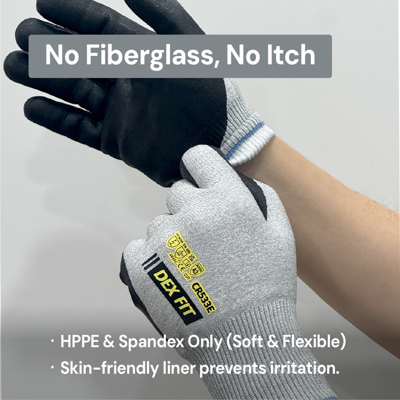 Load image into Gallery viewer, DEX FIT Cut Resistant Work Gloves A3 CR533E