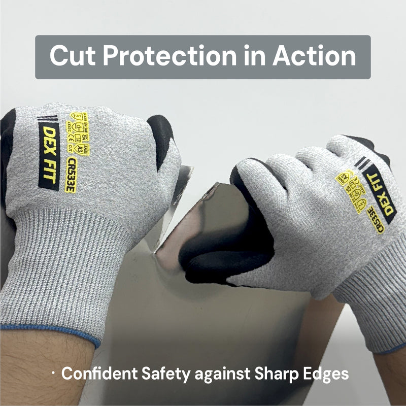 Load image into Gallery viewer, DEX FIT Cut Resistant Work Gloves A3 CR533E
