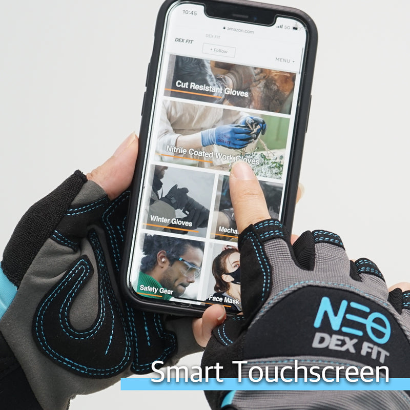 Load image into Gallery viewer, Mechanic Fingerless Gloves MG310