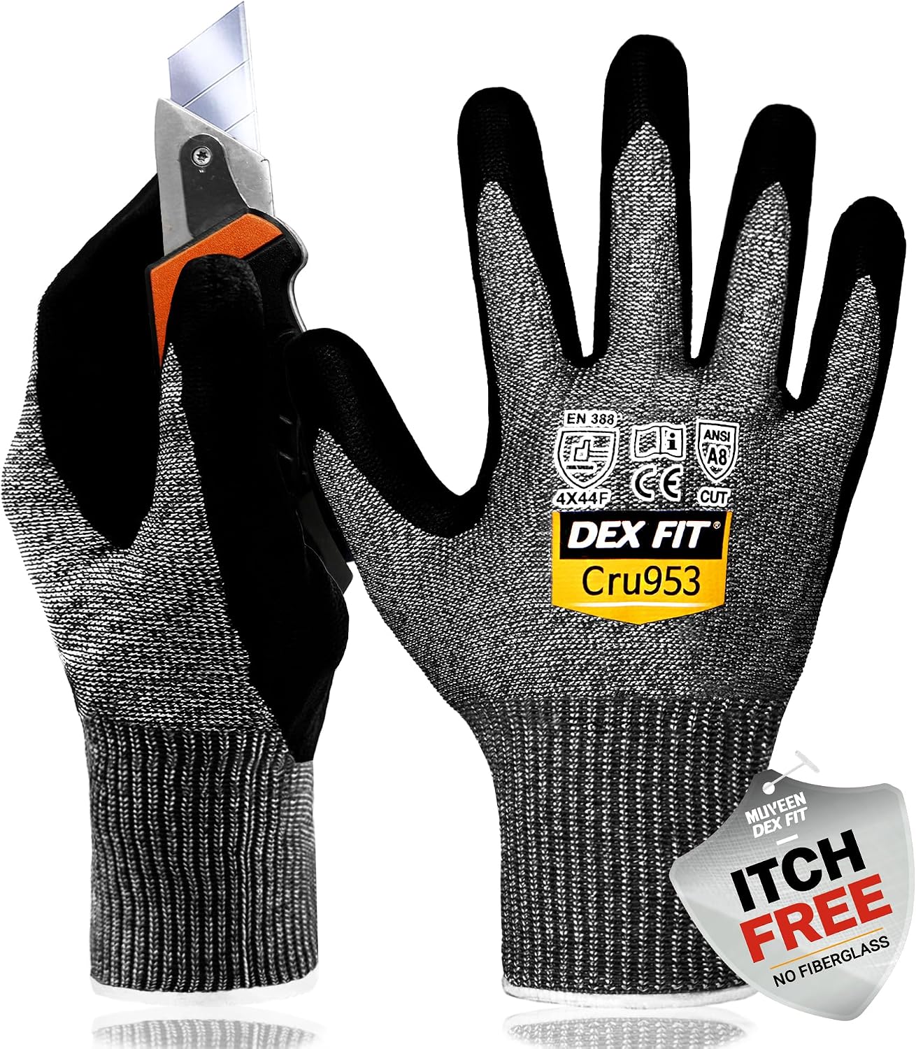 DEX FIT Cru953H Impact A9 Cut Resistant Gloves – MUVEEN