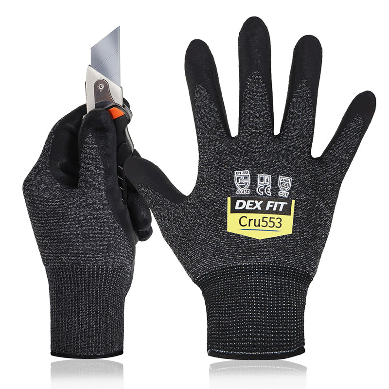 Load image into Gallery viewer, cut resistant glove, best cut resistant glove, dex fit, grey, CRU553, touchscreen capable