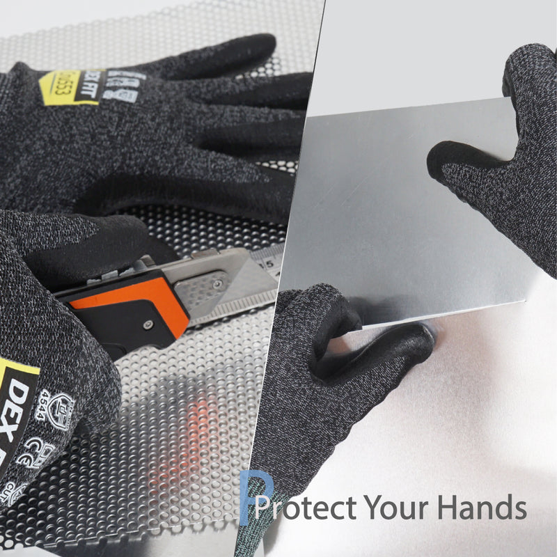 Load image into Gallery viewer, cut resistant glove, best cut resistant glove, dex fit, grey, CRU553, touchscreen capable