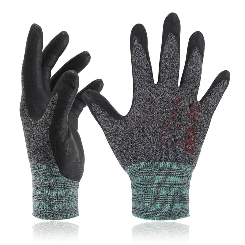 Load image into Gallery viewer, Water-based Foam Nitrile Rubber Coated Work Gloves FN330 in Blackgray which provides excellent grip, comfort and durability.

