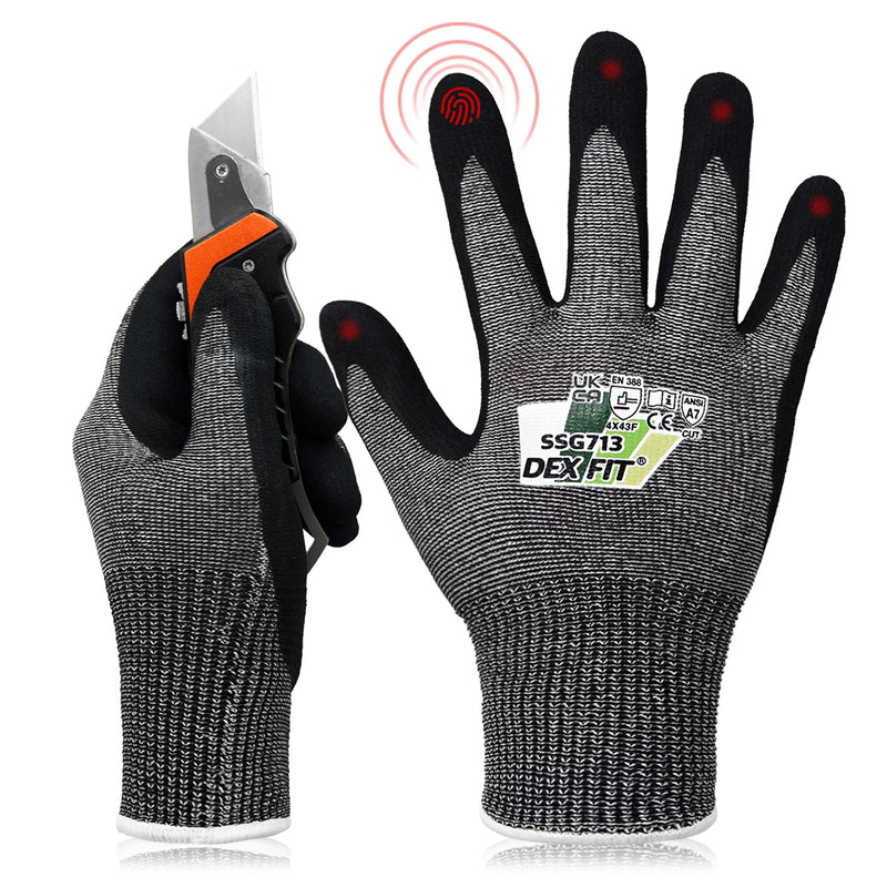 Load image into Gallery viewer, DEX FIT Level 7 Cut Resistant Gloves SSG713 - Steel Fiber Protection
