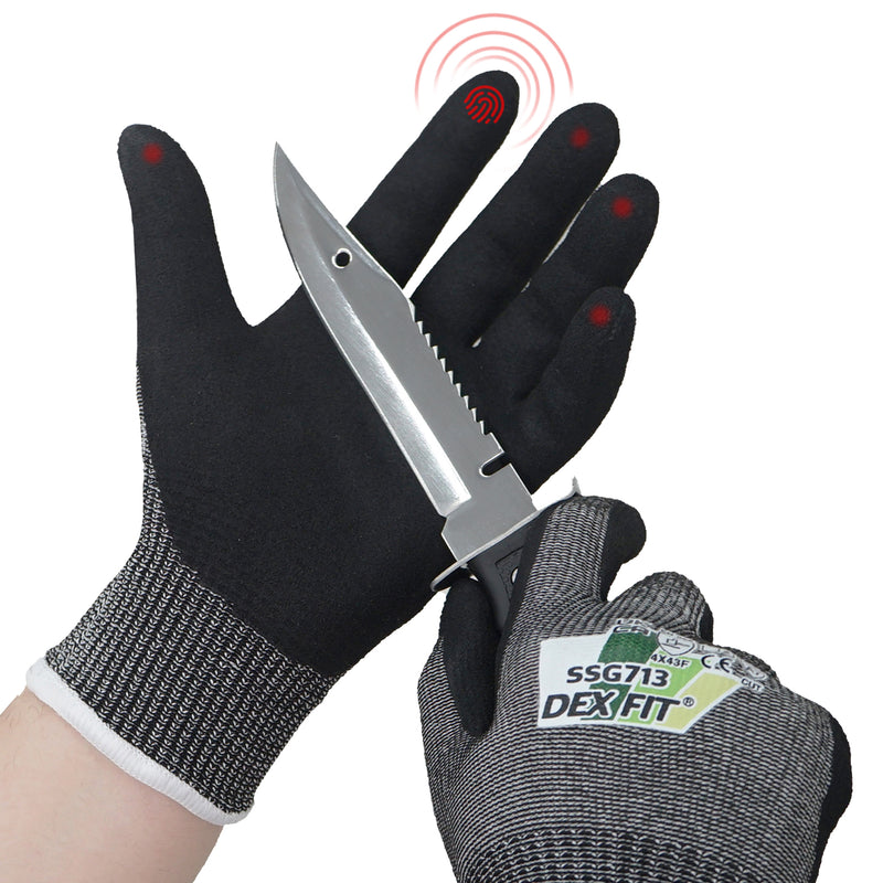 Load image into Gallery viewer, DEX FIT Level 7 Cut Resistant Gloves SSG713 - Steel Fiber Protection
