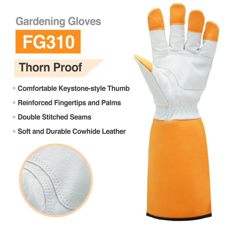 best thorn proof gardening gloves Leather Best Gardening Gloves FG310