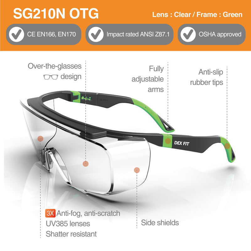 Load image into Gallery viewer, Safety Over Glasses SG210 OTG 3XAnti-Fog
