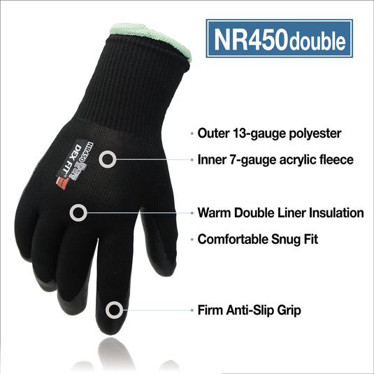 Warm Fleece Work Glove NR450 Double