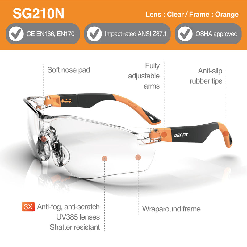 Load image into Gallery viewer, Safety Glasses SG210 3X Anti-Fog
