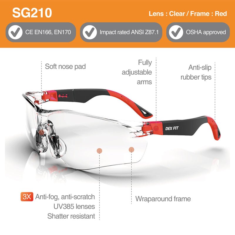 Load image into Gallery viewer, Safety Glasses SG210 3X Anti-Fog
