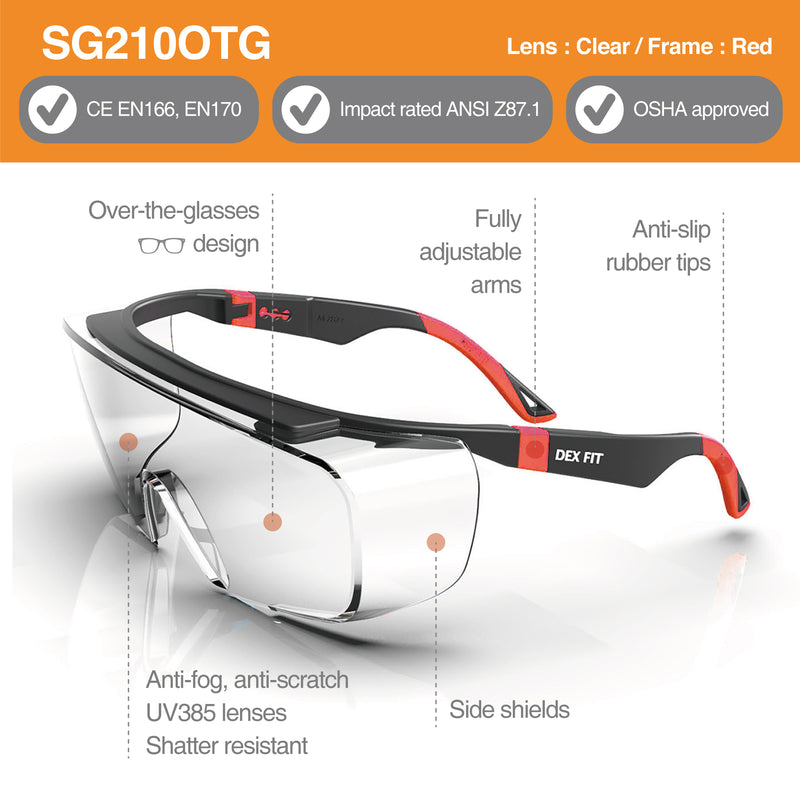 Load image into Gallery viewer, Safety Over Glasses SG210 OTG
