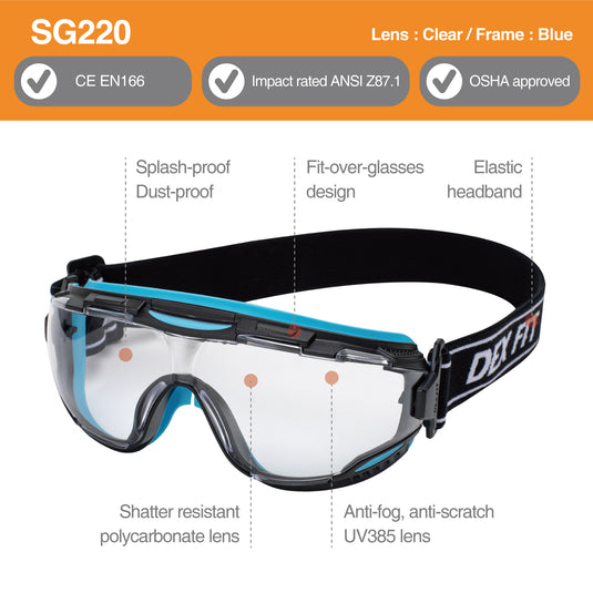 Protective Safety Goggles SG220