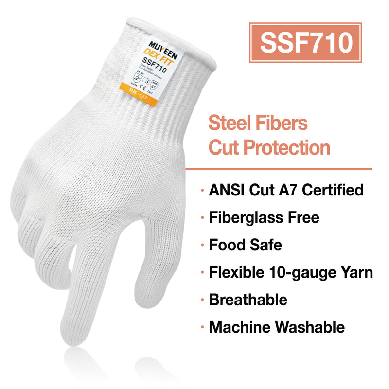 Load image into Gallery viewer, Level 7 Steel Fiber Cut Resistant Gloves SSF710
