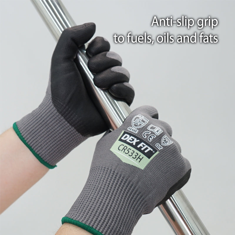 Load image into Gallery viewer, DEX FIT Level A6 Cut Resistant Gloves CR533H - Silky Smooth and Fiberglass Free
