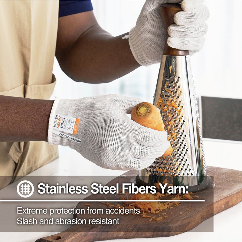 Load image into Gallery viewer, DEX FIT SSF913 Steel Fiber Cut Resistant Gloves, Food Grade
