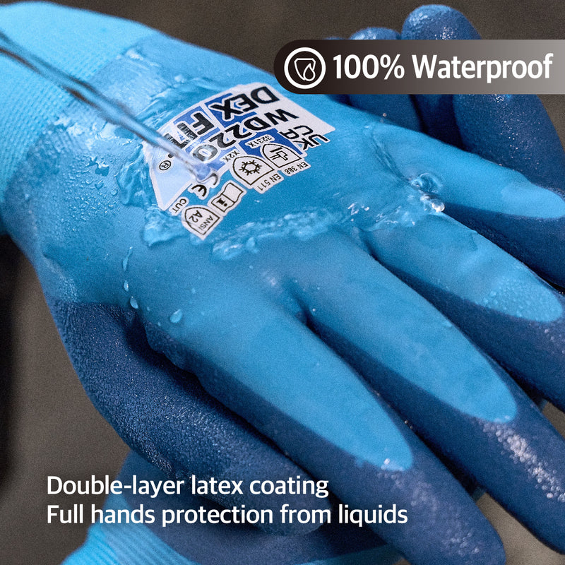 Load image into Gallery viewer, DEX FIT Waterproof Work Gloves WD220 Double, Thermal and Insulated
