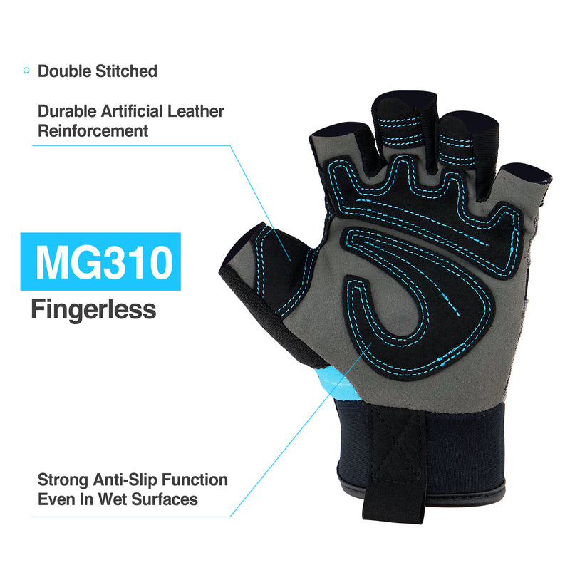 Load image into Gallery viewer, Mechanic Fingerless Gloves MG310
