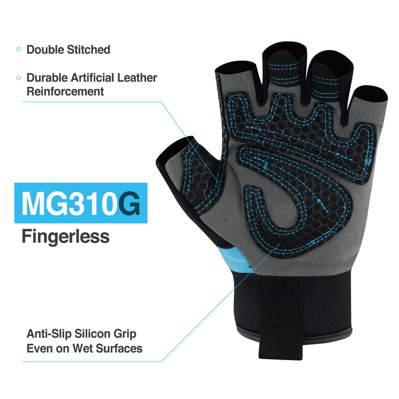 Load image into Gallery viewer, DEX FIT MG310G Fingerless Mechanic Gloves
