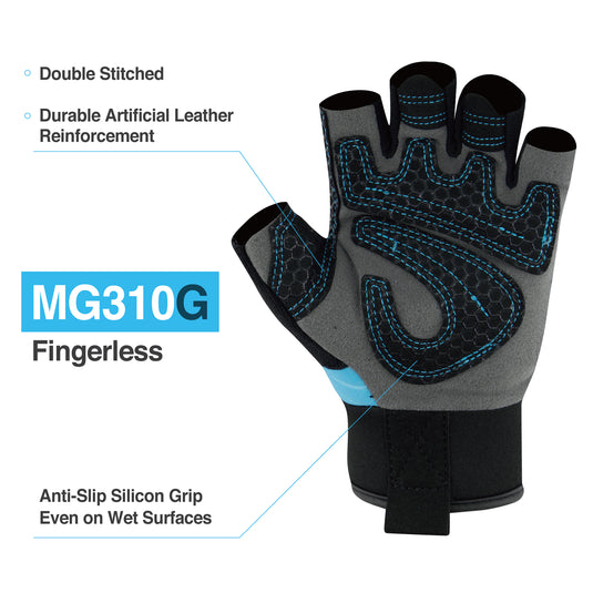 DEX FIT MG310G Fingerless Mechanic Gloves