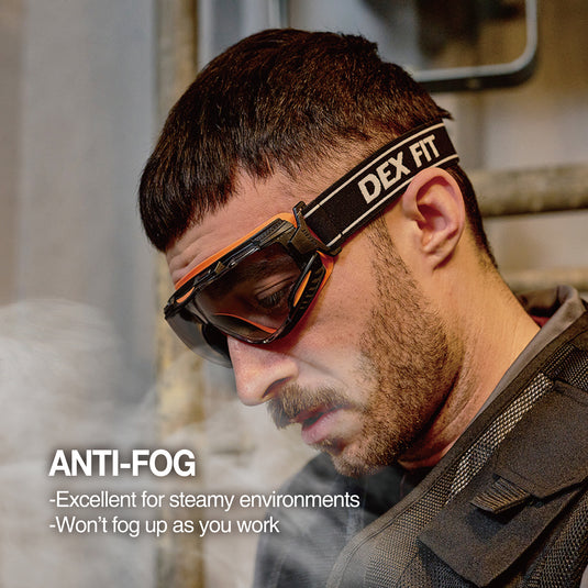 Safety Goggles SG220 Clear, Tinted 3X Anti-Fog & Anti-Scratch