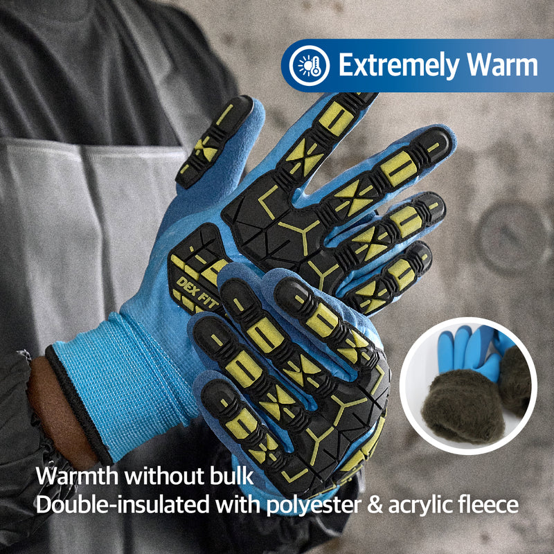 Load image into Gallery viewer, DEX FIT Waterproof Work Gloves WD220 Double Impact, Thermal and Insulated
