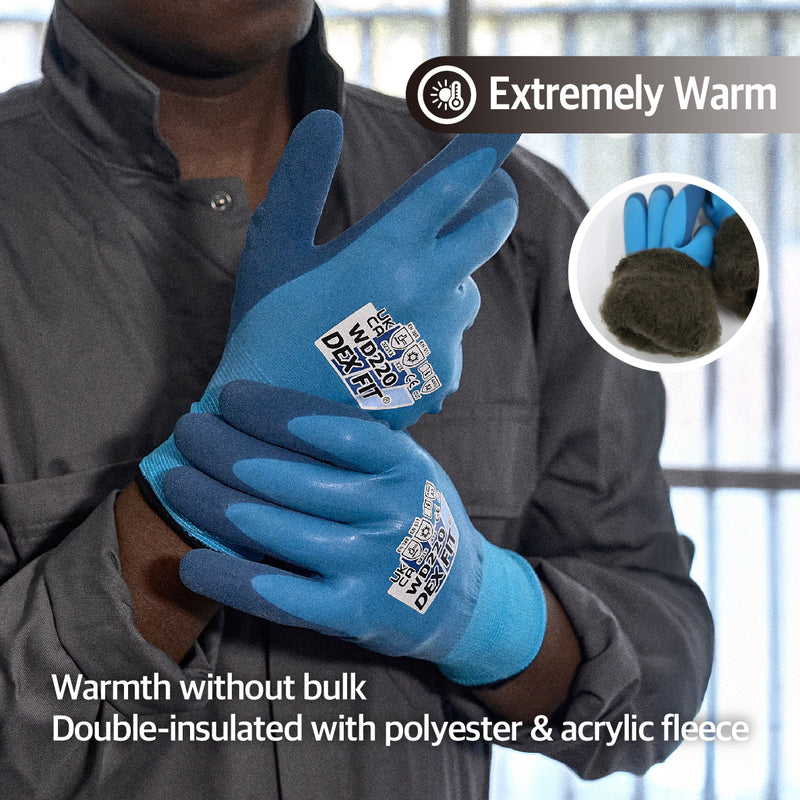 Load image into Gallery viewer, DEX FIT Waterproof Work Gloves WD220 Double, Thermal and Insulated
