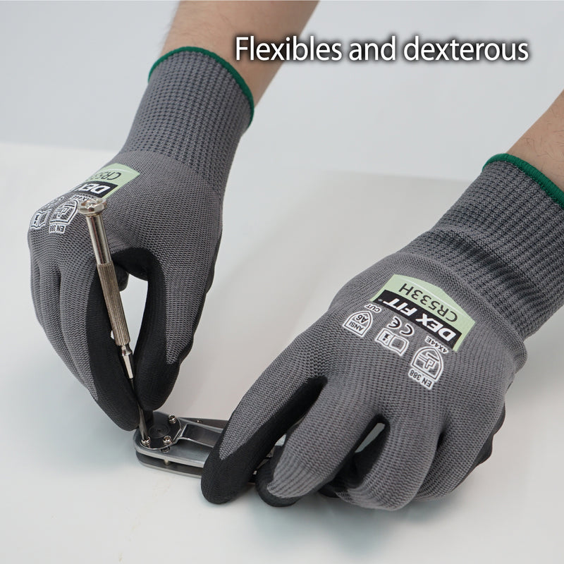 Load image into Gallery viewer, DEX FIT Level A6 Cut Resistant Gloves CR533H - Silky Smooth and Fiberglass Free
