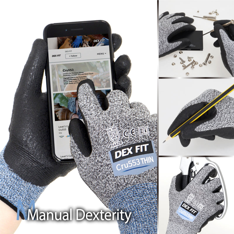 Load image into Gallery viewer, Level 5 Cut Resistant Gloves Cru553 Thin
