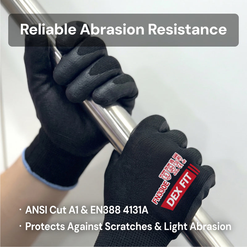 Load image into Gallery viewer, DEX FIT FN330E Thin Nitrile Work Gloves, Breathable 15-Gauge 3D Fit
