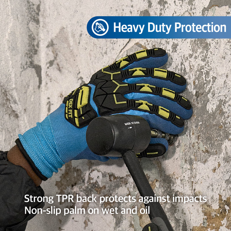 Load image into Gallery viewer, DEX FIT Waterproof Work Gloves WD220 Double Impact, Thermal and Insulated
