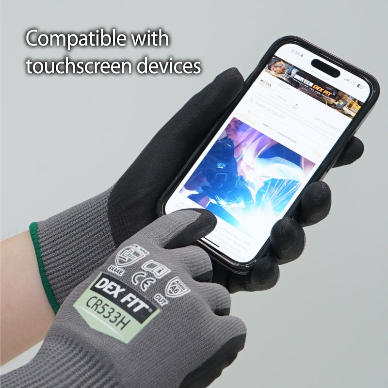 Load image into Gallery viewer, DEX FIT Level A6 Cut Resistant Gloves CR533H - Silky Smooth and Fiberglass Free
