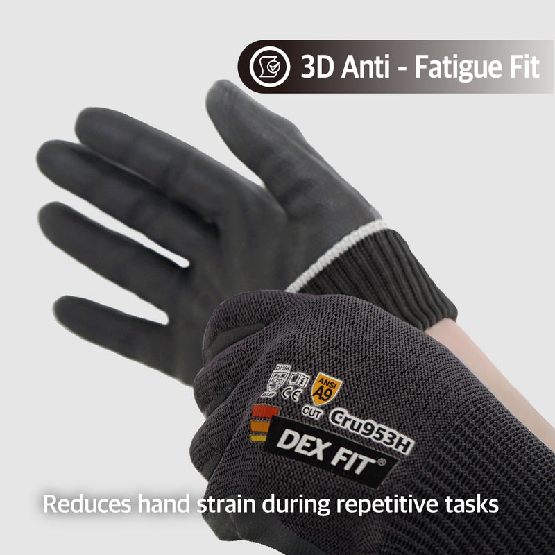 Load image into Gallery viewer, DEX FIT CRU953HE ANSI A9 Cut Resistant Work Gloves
