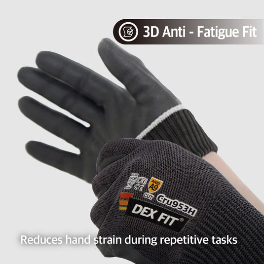 DEX FIT CRU953HE ANSI A9 Cut Resistant Work Gloves