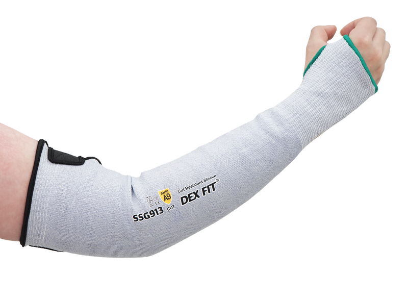 Load image into Gallery viewer, DEX FIT SSG913 ANSI A9 Cut Resistant Sleeves with Thumb Hole
