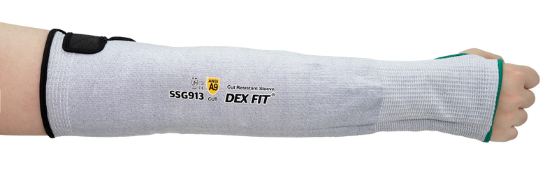 Load image into Gallery viewer, DEX FIT SSG913 ANSI A9 Cut Resistant Sleeves with Thumb Hole
