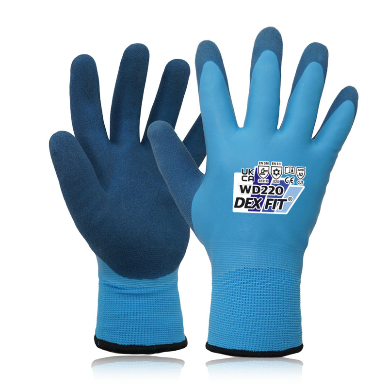 Load image into Gallery viewer, DEX FIT Waterproof Work Gloves WD220 Double, Thermal and Insulated
