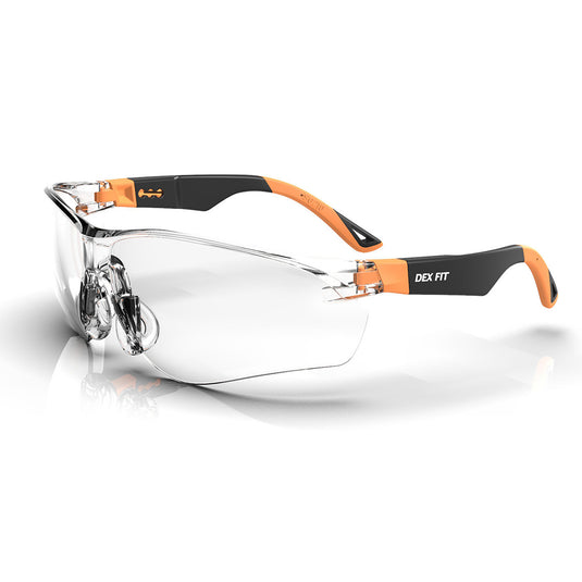 Safety Glasses SG210 in Orange with Clear Lens are designed to absorb 99.9% UV rays and has anti-fog coating to keep the lenses clear in all types of weather.