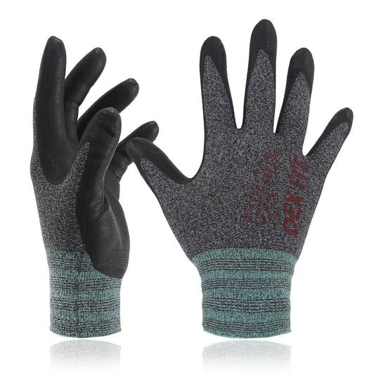 Water-based Foam Nitrile Rubber Coated Work Gloves FN330 in Blackgray which provides excellent grip, comfort and durability.