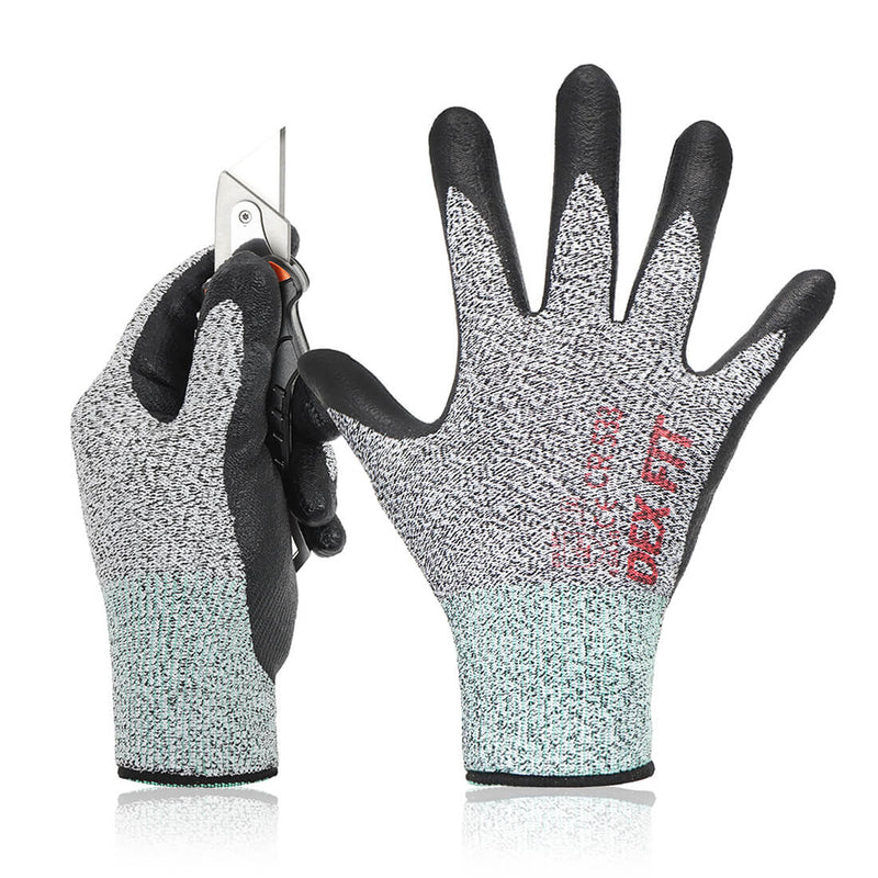 Load image into Gallery viewer, Level 2 Cut Resistant Gloves CR533 are high-quality cut-proof gloves rated with CE EN 388 4241B &amp; ANSI Cut A2, primarily for light duty tasks.
