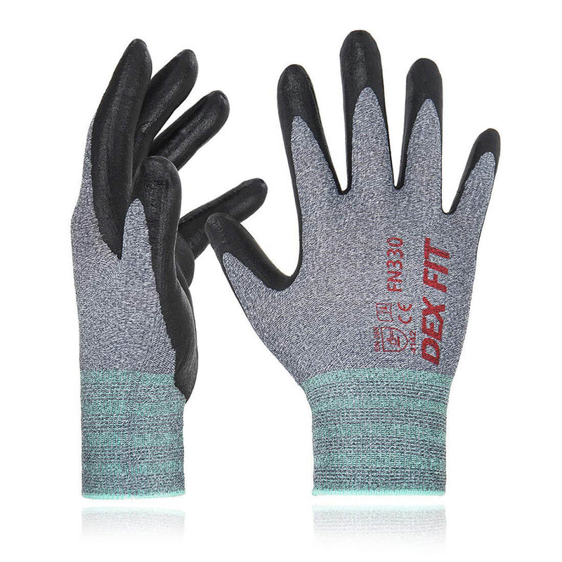 Load image into Gallery viewer, Water-based Foam Nitrile Rubber Coated Work Gloves FN330 in Gray which provides excellent grip, comfort and durability.
