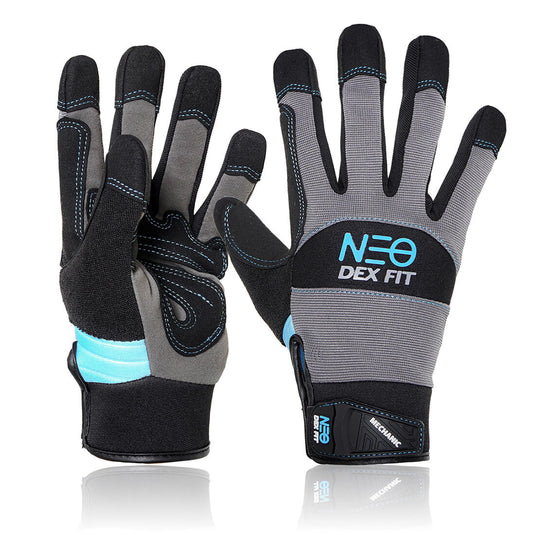 The Mechanic Lightweight Gloves MG310 in Gray showcasing its high-quality, thin, flexible materials which is useful in various applications.