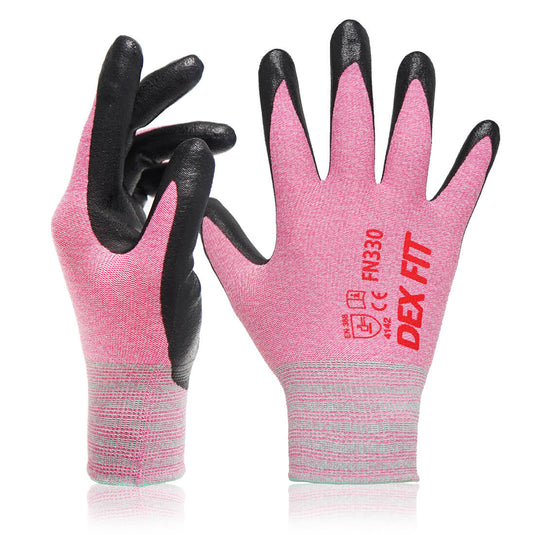 Water-based Foam Nitrile Rubber Coated Work Gloves FN330 in Pink which provides excellent grip, comfort and durability.