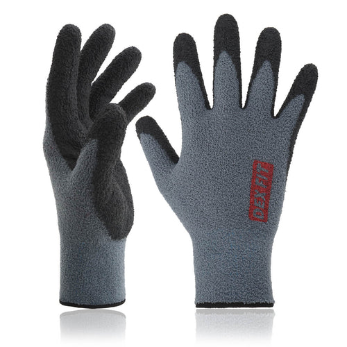 100% Polyester Fleece Work Gloves NR450 in Gray which keeps the hands warm and comfortable during the cold weather.